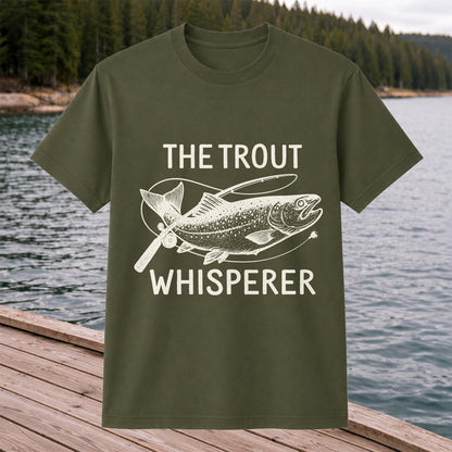 The Trout Whisperer Vintage Trout Fishing T-Shirt