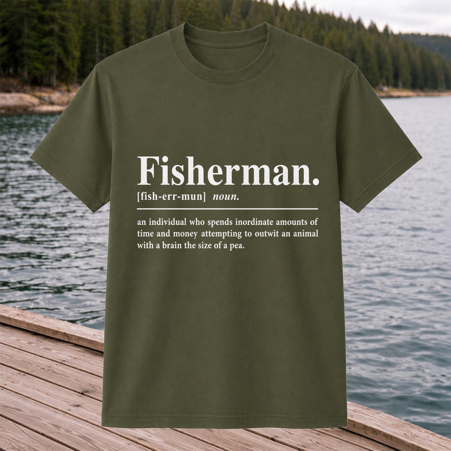 Fisherman Definition Funny Fishing T-Shirt