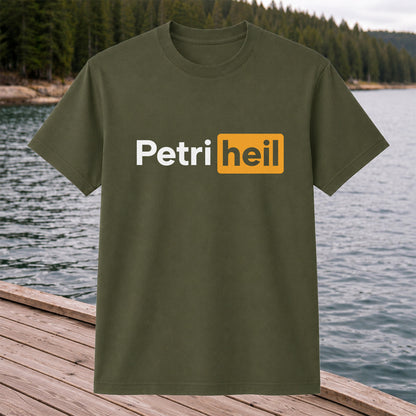 Petri Heil Fishing Logo Graphic T-Shirt