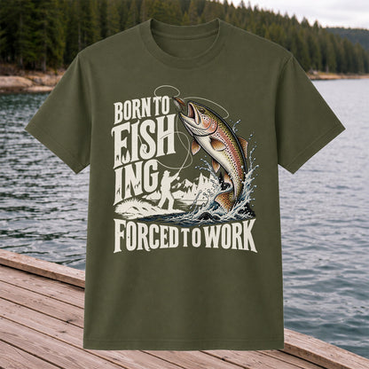 Born to Fish Trout Fishing Graphic T-Shirt