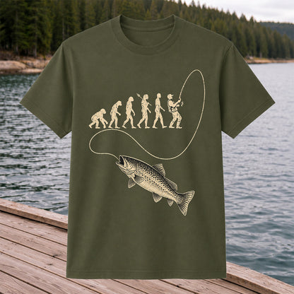 Angler Evolution Bass Fishing Graphic T-Shirt