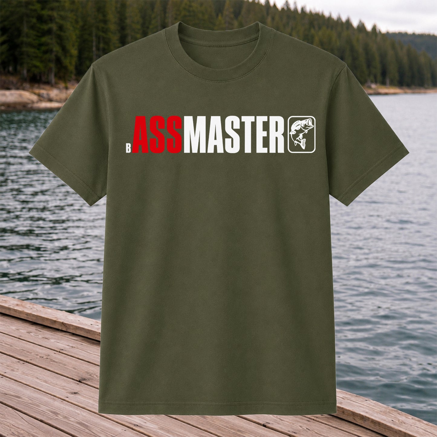 Bass Master Fishing T Shirt Funny Largemouth Bass Angler Gift