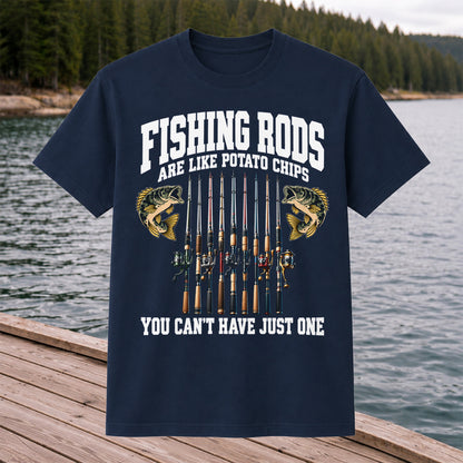 Fishing Rods Are Like Potato Chips Shirt