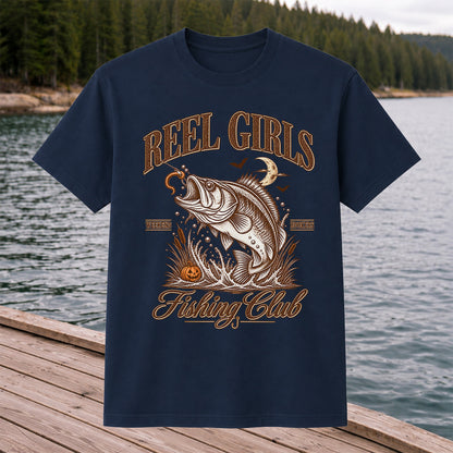 Reel Girls Weekend Hookers Halloween Bass Fishing T-Shirt