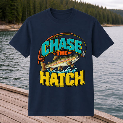 Chase the Hatch Brown Trout Fly Fishing T-Shirt