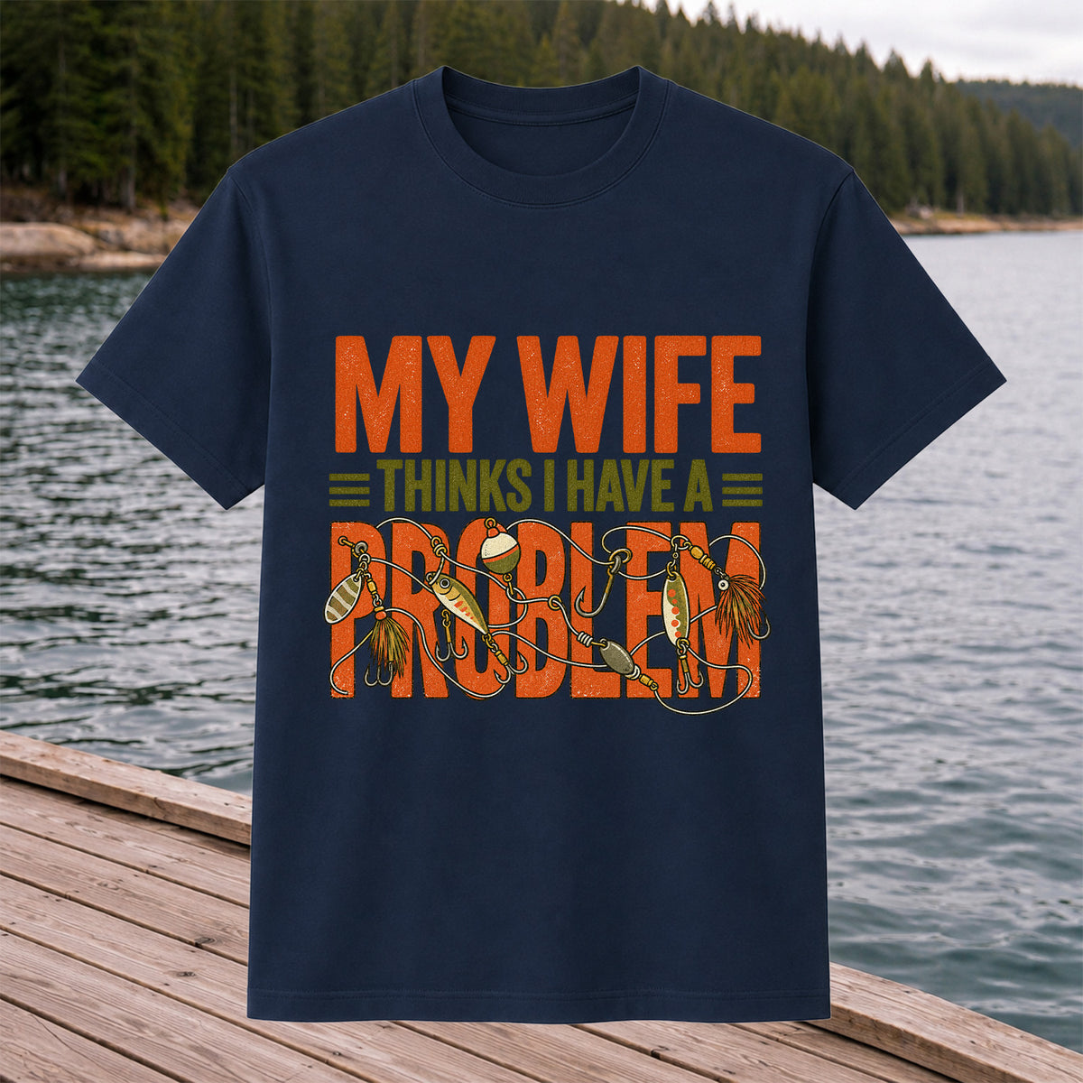 My Wife Thinks I Have a Fishing Problem T-Shirt