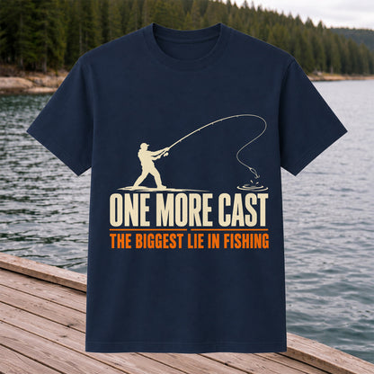 Fishing Angler Silhouette Graphic T-Shirt