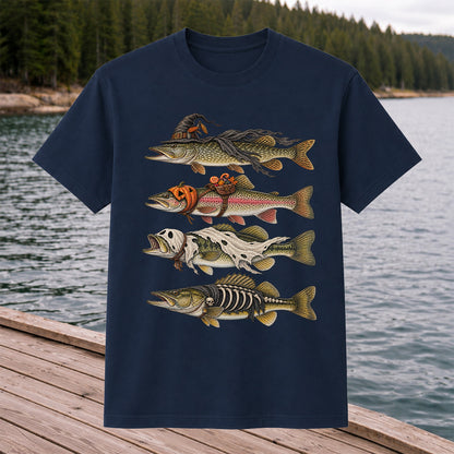 Halloween Costume Fish Freshwater Fishing Graphic T-Shirt