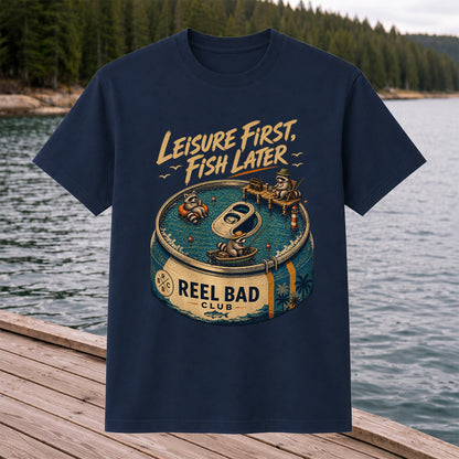 Raccoon Fishing Can Leisure Graphic T-Shirt