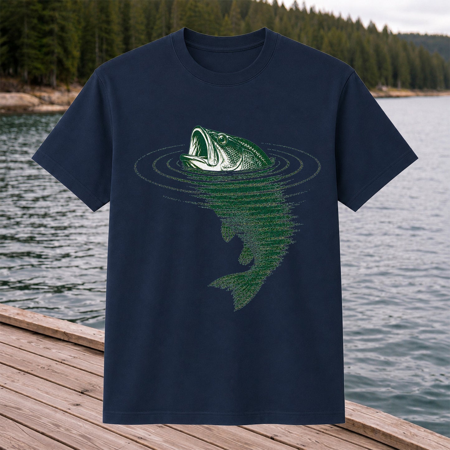 Largemouth Bass Fishing T-Shirt Vintage Bass Fishing Tee