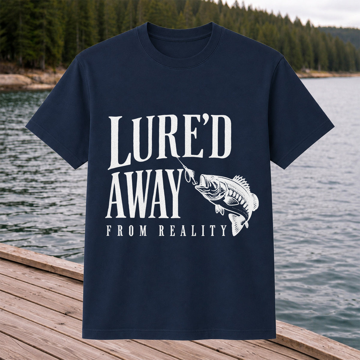 Largemouth Bass Fishing Lure Graphic T-Shirt