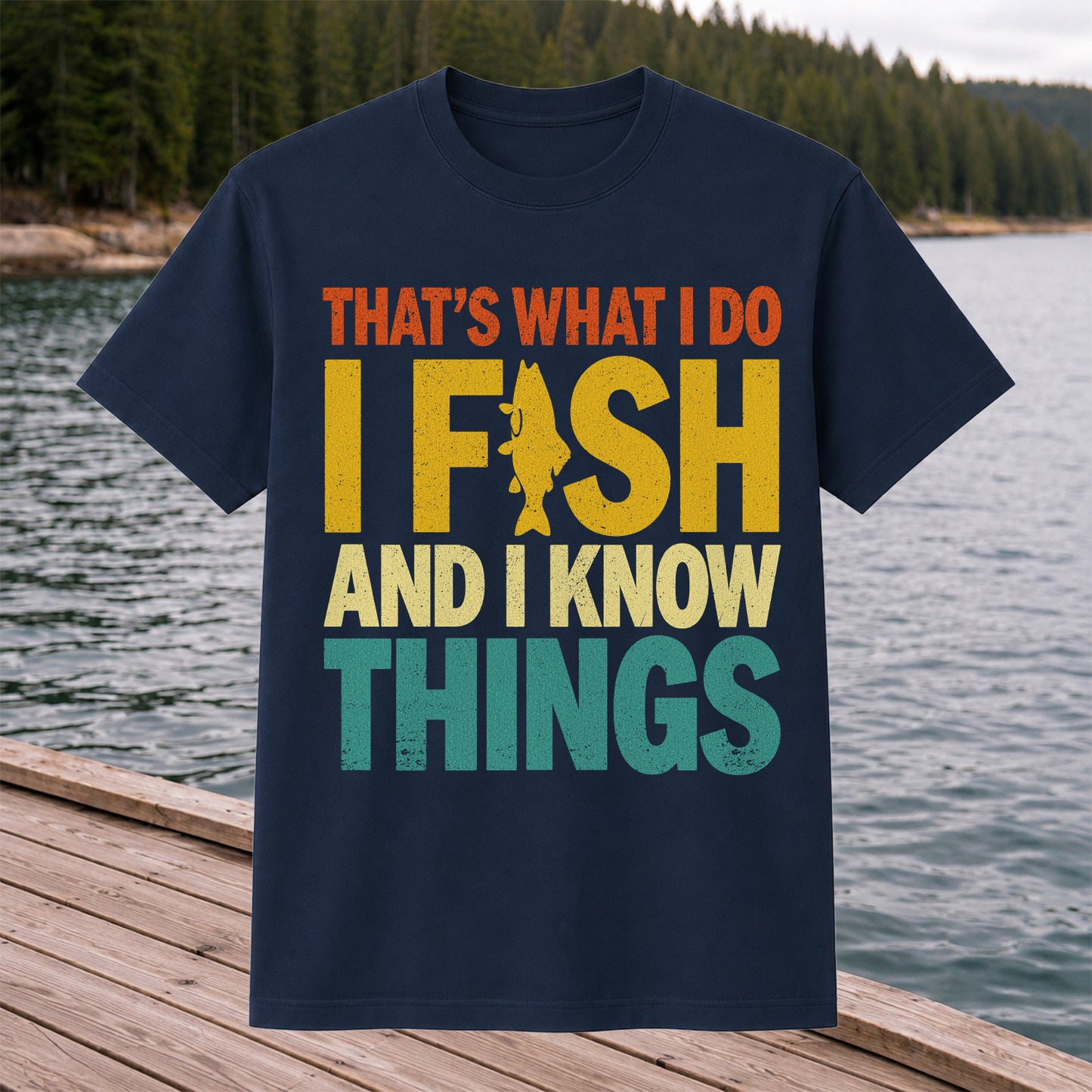That's What I Do I Fish and I Know Things Funny Fishing Tee