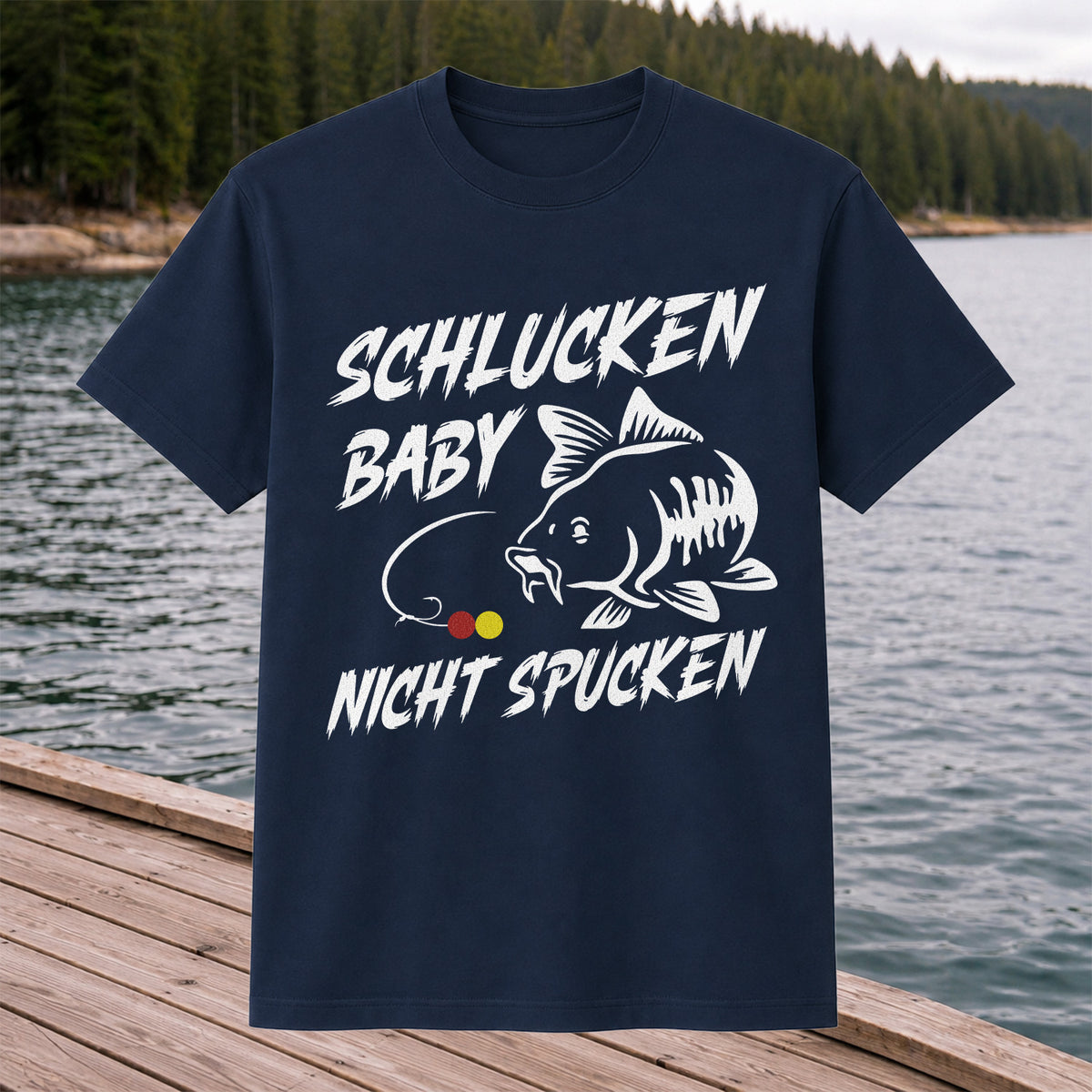 Schlucken Baby Nicht Spucken Funny Bass Fishing T-Shirt