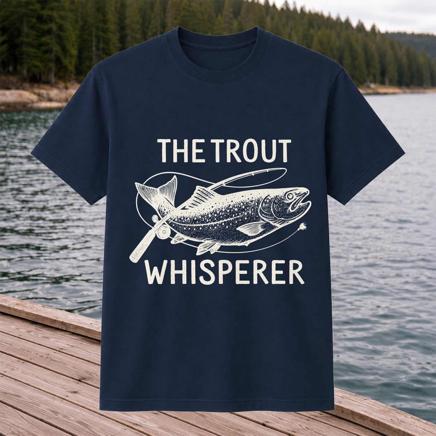 The Trout Whisperer Vintage Trout Fishing T-Shirt