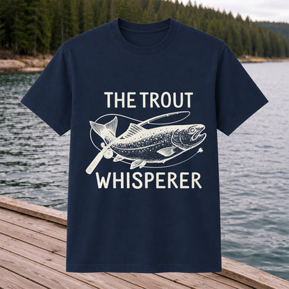 The Trout Whisperer Vintage Trout Fishing T-Shirt