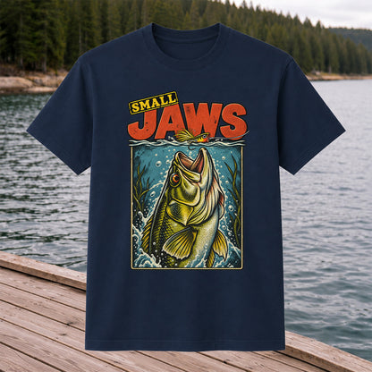 Small Jaws Bass Fishing Graphic T-Shirt