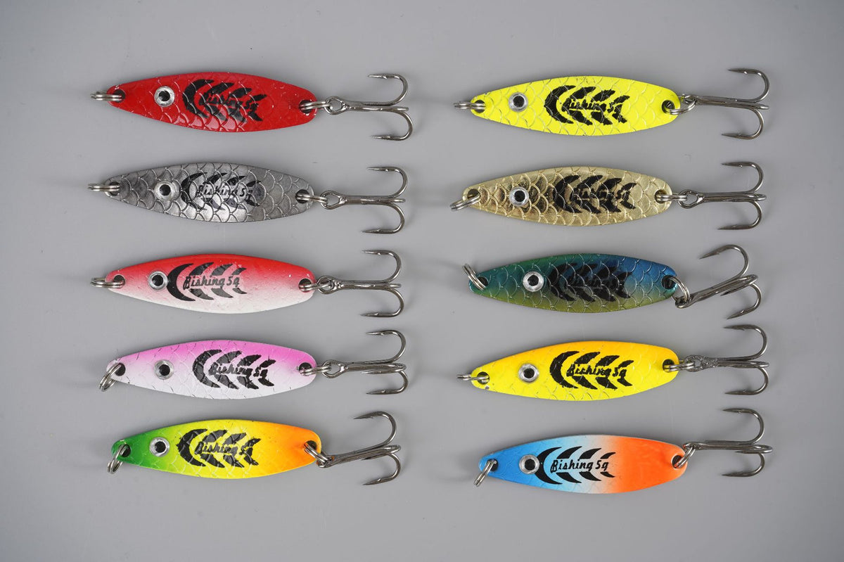 Iron Plate 10-Piece Set Long-Cast Lure for Fishing Snakehead and Bass