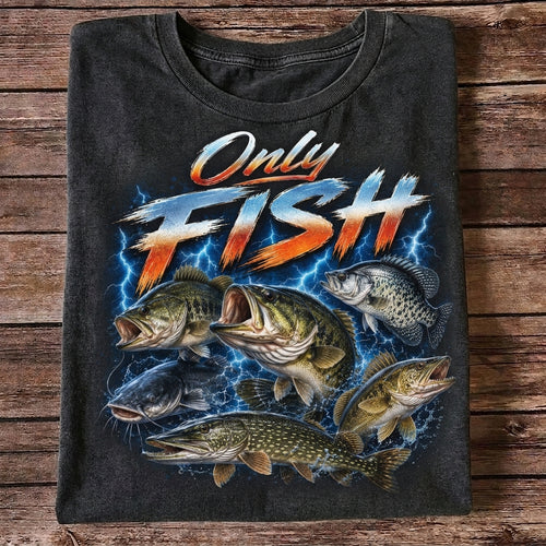 Only Fish Vintage Fishing Shirt