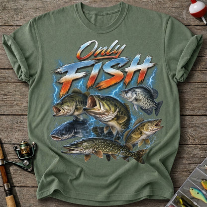 Only Fish Vintage Fishing Shirt