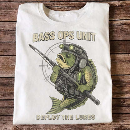 Bass Ops Unit Funny Bass Fishing Shirt