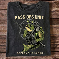Bass Ops Unit Funny Bass Fishing Shirt