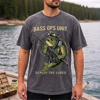 Bass Ops Unit Funny Bass Fishing Shirt