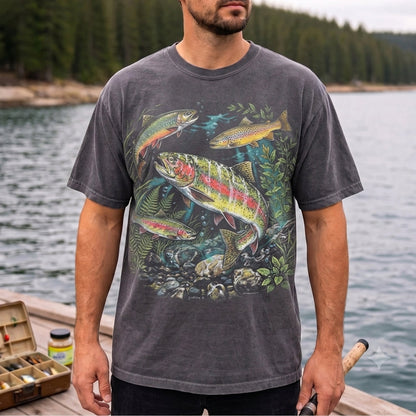 Vintage Trout Fishing T-Shirt