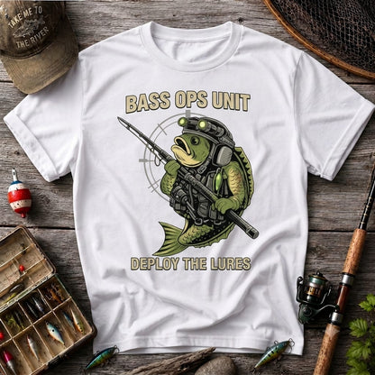 Bass Ops Unit Funny Bass Fishing Shirt