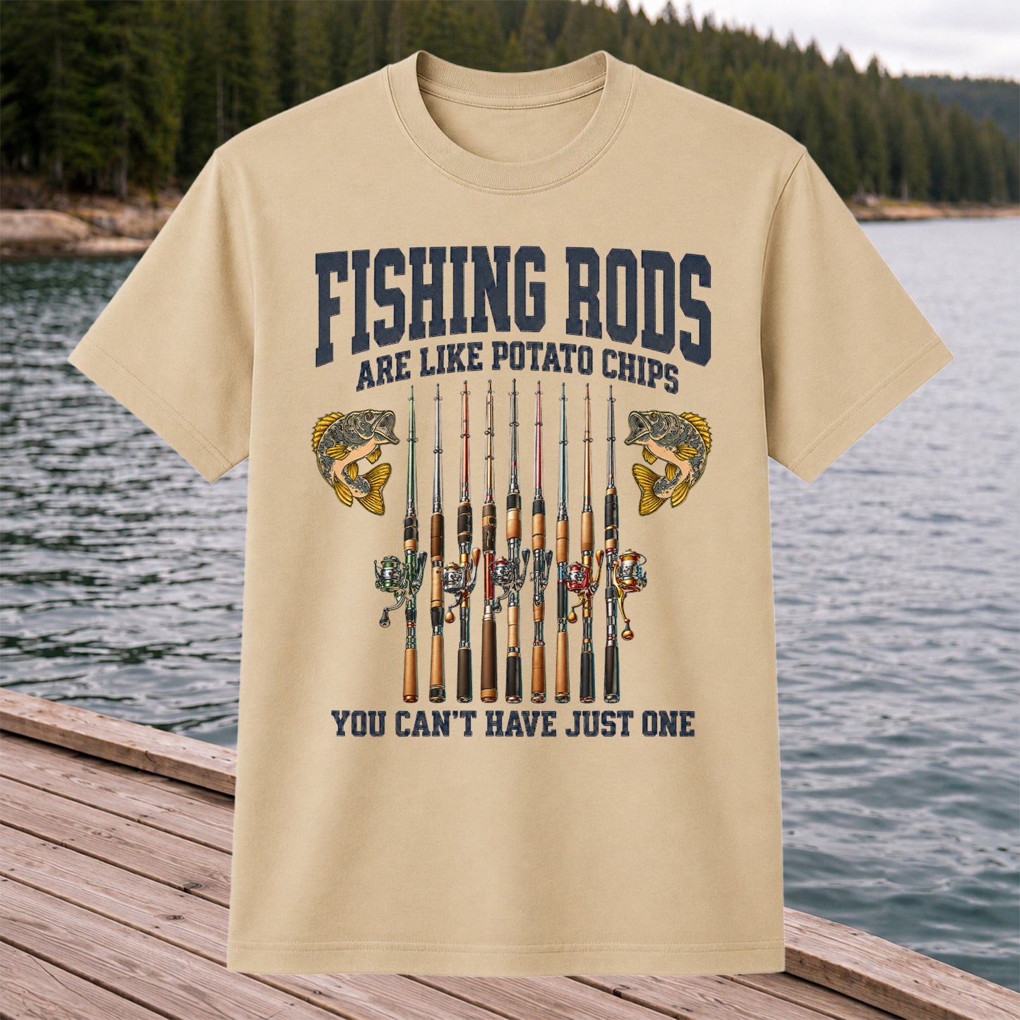 Fishing Rods Are Like Potato Chips Shirt
