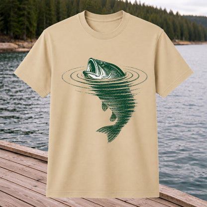 Largemouth Bass Fishing T-Shirt Vintage Bass Fishing Tee