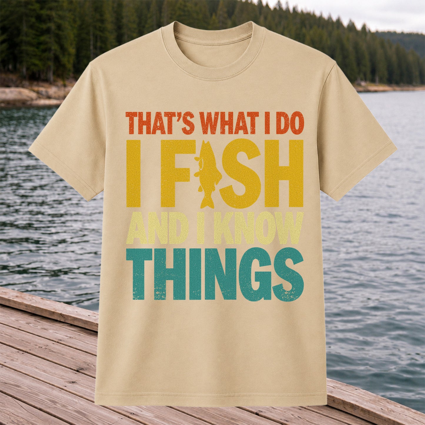 That's What I Do I Fish and I Know Things Funny Fishing Tee
