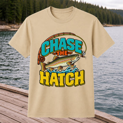 Chase the Hatch Brown Trout Fly Fishing T-Shirt