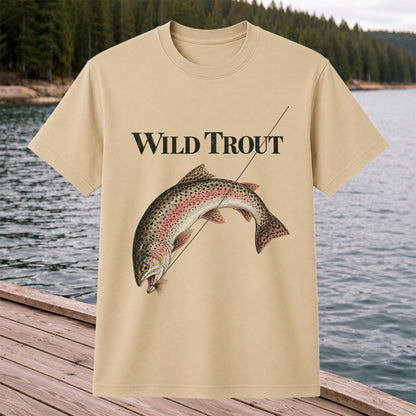 Wild Trout Rainbow Trout Fishing Graphic T-Shirt