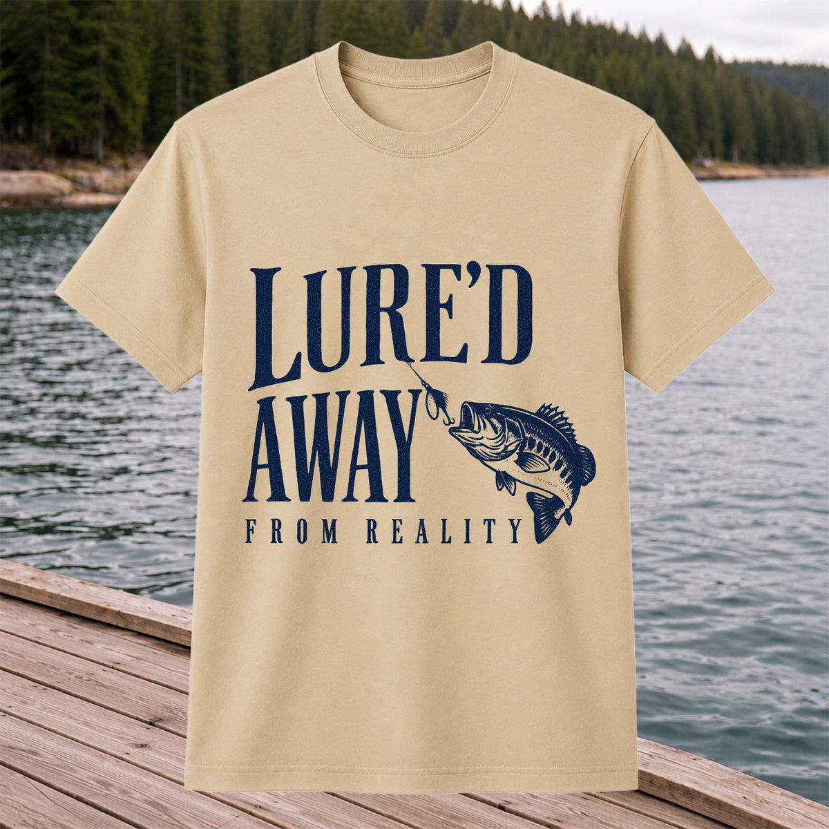 Largemouth Bass Fishing Lure Graphic T-Shirt