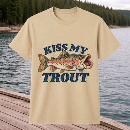 Kiss My Trout Funny Trout Fishing T-Shirt