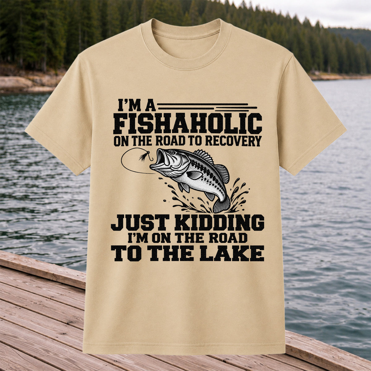 Largemouth Bass Fishing Humor Graphic T-Shirt