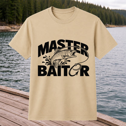 Master Baiter Funny Trout and Fishing Hook T-Shirt