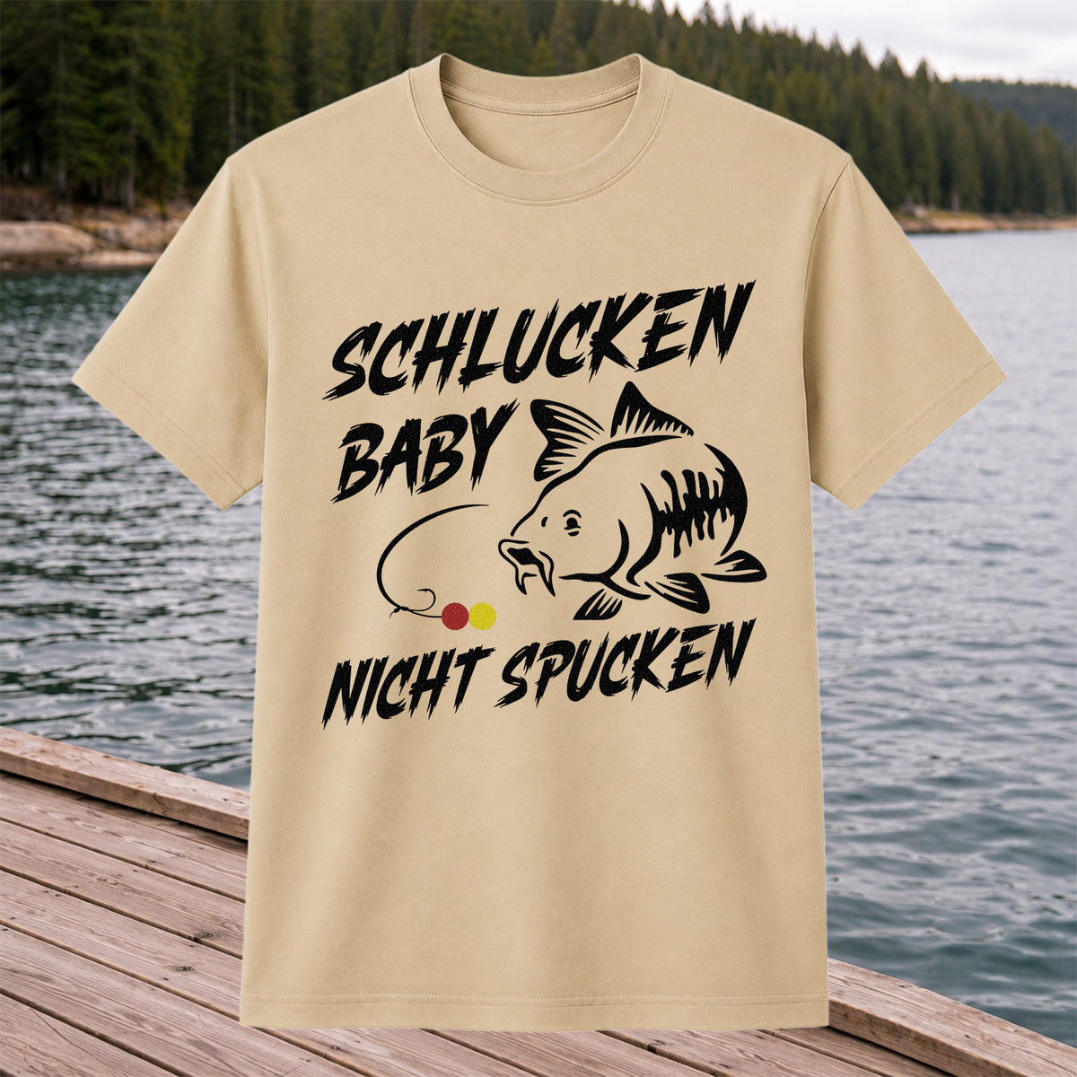 Schlucken Baby Nicht Spucken Funny Bass Fishing T-Shirt