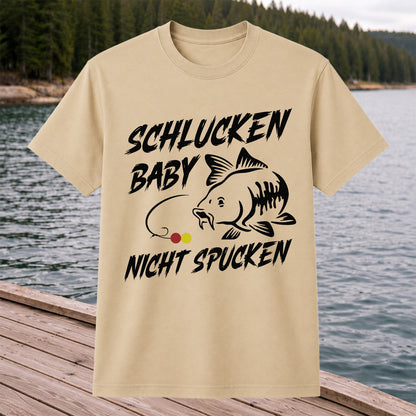 Schlucken Baby Nicht Spucken Funny Bass Fishing T-Shirt