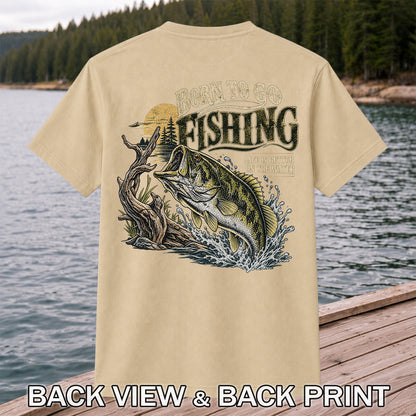 Born to Go Fishing Largemouth Bass Graphic T-Shirt | Back Print