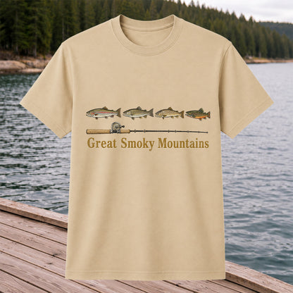 Great Smoky Mountains Trout Fishing T-Shirt