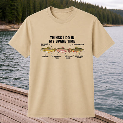 Things I Do in My Spare Time Trout Fishing T-Shirt