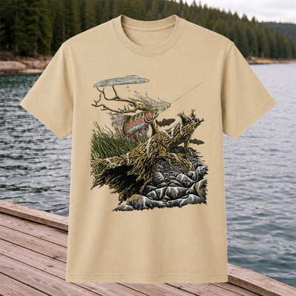 Trout Fishing T-Shirt  Fly Fishing River Tee