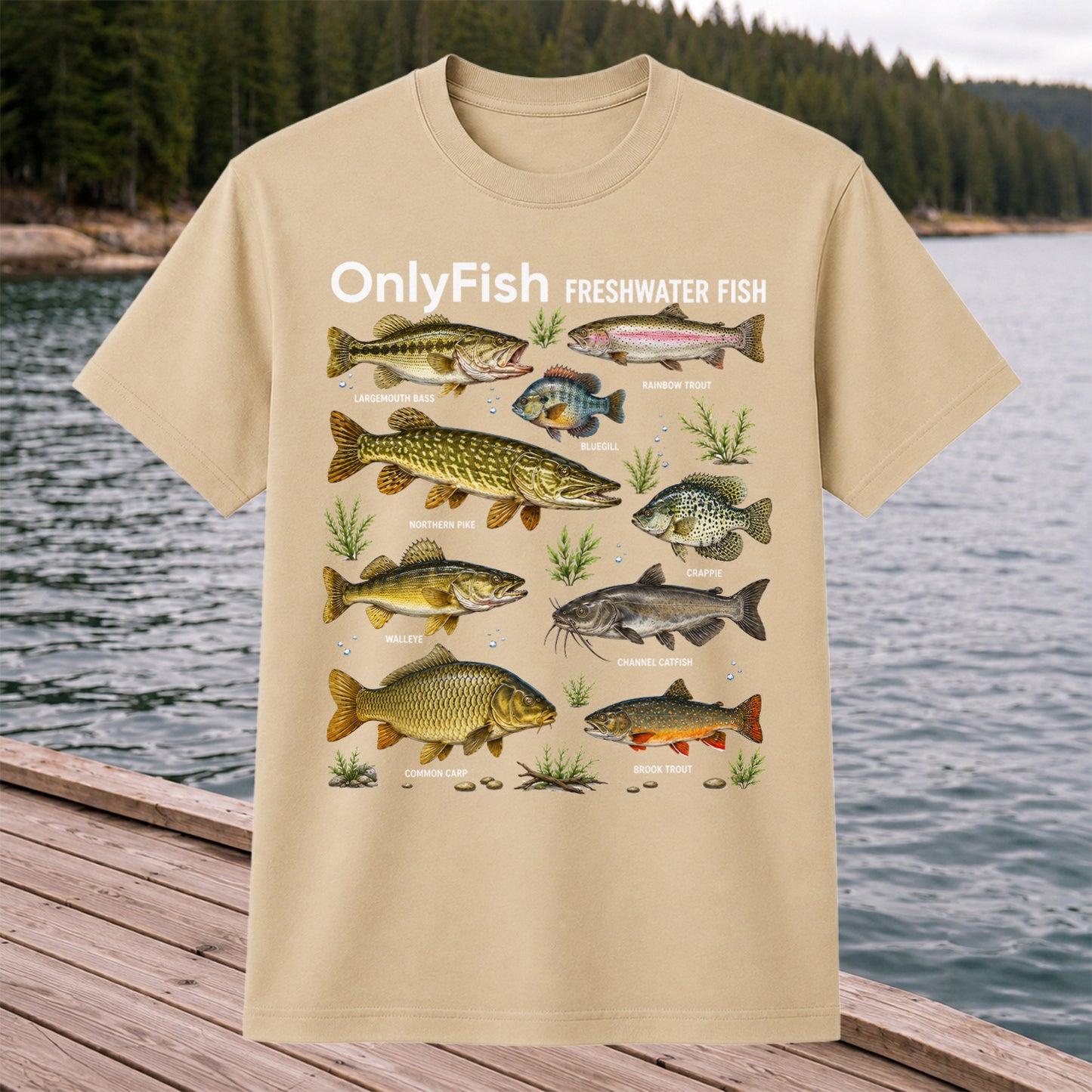 OnlyFish Freshwater Fish Species Shirt
