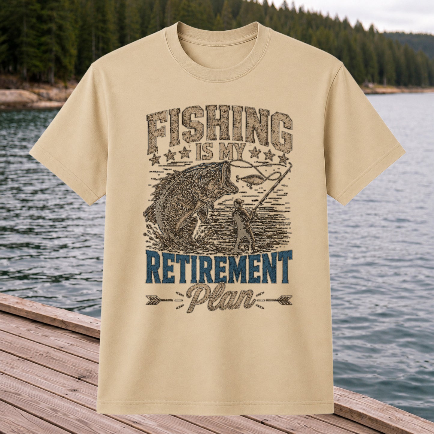 Fishing Is My Retirement Plan Shirt