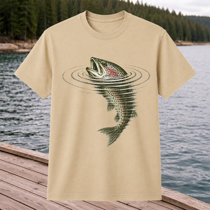 Trout Fishing T-Shirt River Fishing Vintage Angler Tee