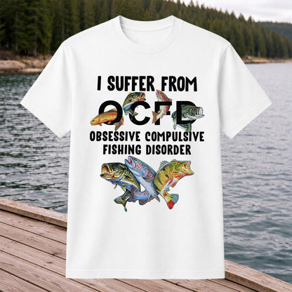 Fishing Obsession Colorful Fish Graphic T-Shirt