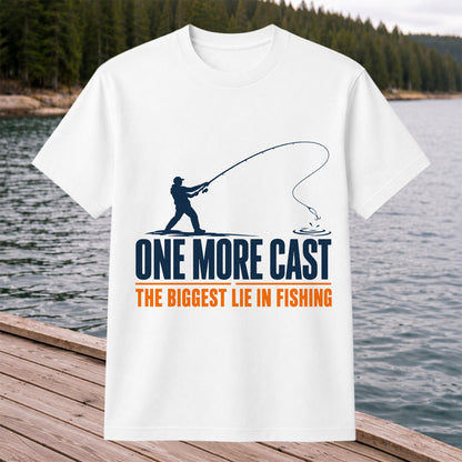 Fishing Angler Silhouette Graphic T-Shirt