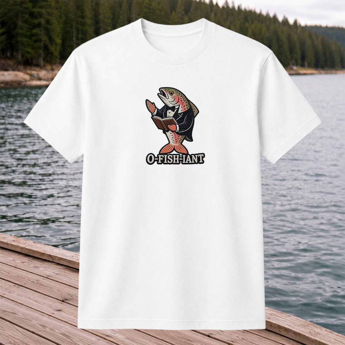 O-Fish-iant Funny Rainbow Trout Wedding Officiant T-Shirt