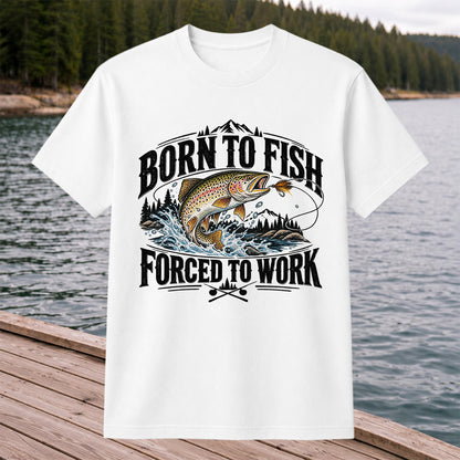 Brown Trout Mountain Lake Fishing Graphic T-Shirt